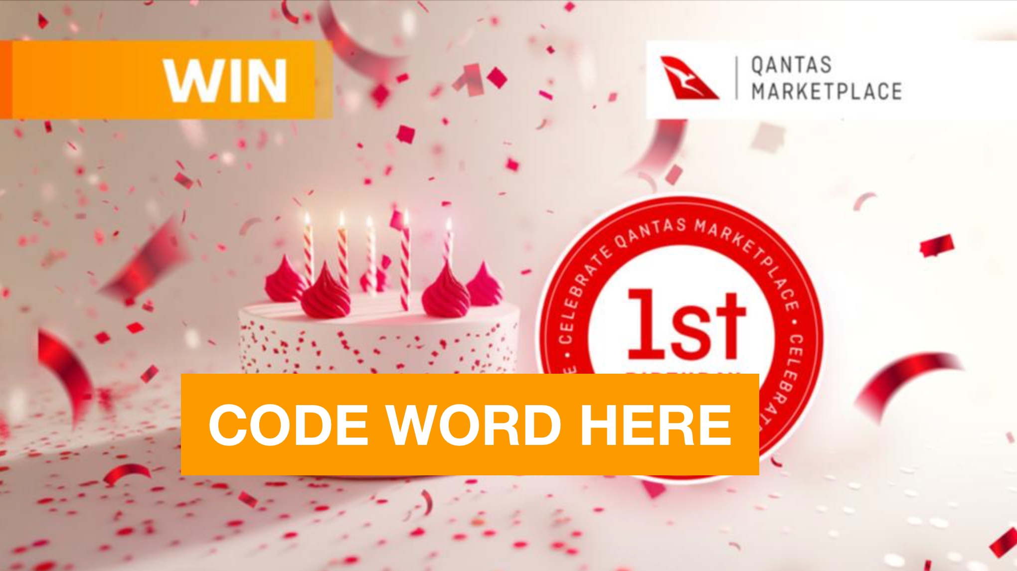 Sunrise Qantas Code Word Win 2.5 million Qantas Points TV